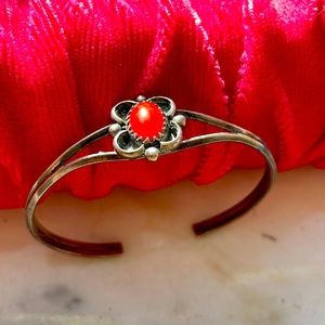 Coral American Indian bracelet from the 60”s